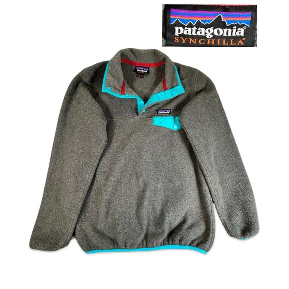 Patagonia Synchilla Snap-T Fleece Pullover Long Sleeve Women Extra Small Outdoor - Picture 1 of 10